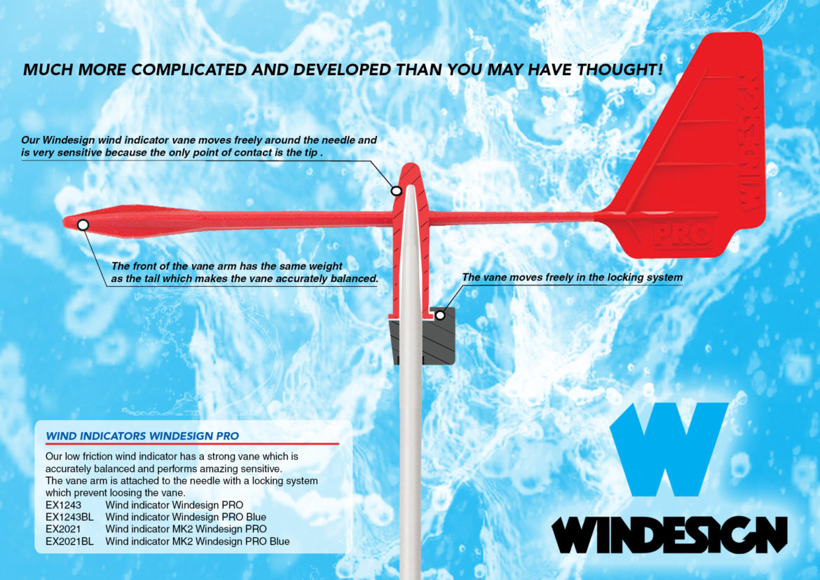 Grímpola Pro Azul - Windesign Sailing - EX1243 - Optiparts - Imagen 3